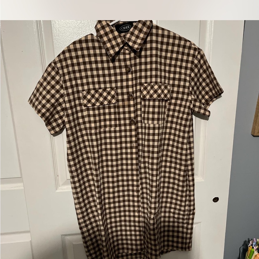 CBR  Brown Checkered dress